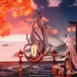 This is a pixiv picture whose title is 凝光.