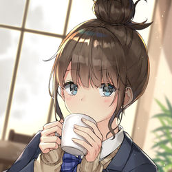 This is a pixiv picture whose title is Cafe.