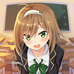 This is a pixiv picture whose title is 「一緒に帰りましょう、先輩！」.