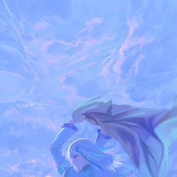 This is a pixiv picture whose title is リゼ・ヘルエスタ　空色.