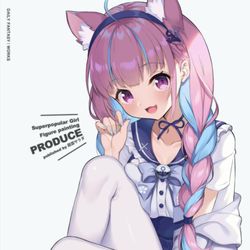 This is a pixiv picture whose title is 湊あくあ.