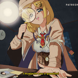 This is a pixiv picture whose title is [RETRO] Watson Amelia [HOLOLIVE].
