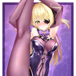 This is a pixiv picture whose title is フィッシュルのI字バランス.
