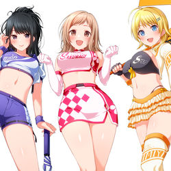 This is a pixiv picture whose title is レースクイーン風イルミネちゃん！.