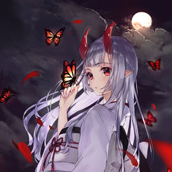 This is a pixiv picture whose title is 彼岸の番人.