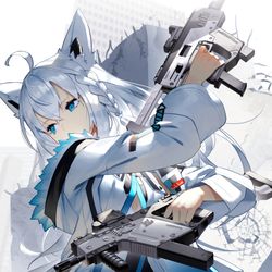 This is a pixiv picture whose title is ガンナーフブキ.
