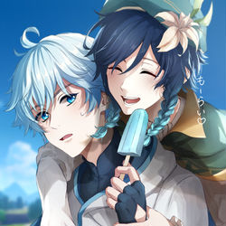 This is a pixiv picture whose title is 原神.