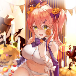 This is a pixiv picture whose title is Halloween.