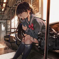 This is a pixiv picture whose title is 帰り道.