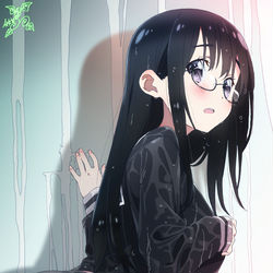 This is a pixiv picture whose title is 水浸しガール3.