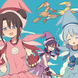 This is a pixiv picture whose title is おジャ魔女.