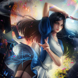 This is a pixiv picture whose title is Alice Liddell.