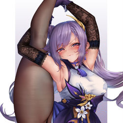 This is a pixiv picture whose title is 刻晴(✪ω✪).
