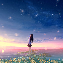 This is a pixiv picture whose title is 上を見上げれば。.