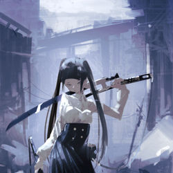 This is a pixiv picture whose title is ハンターガール.