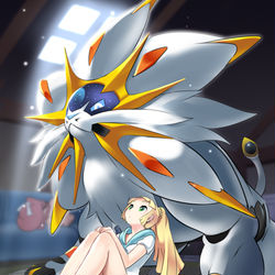 This is a pixiv picture whose title is リーリエとソルガレオ.