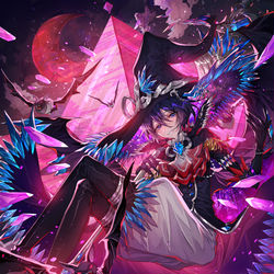 This is a pixiv picture whose title is メギド７２.