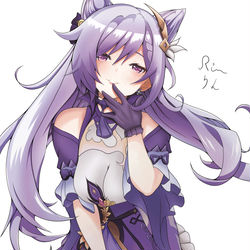 This is a pixiv picture whose title is 刻晴.