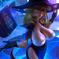 This is a pixiv picture whose title is Lisa Genshin Impact.