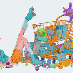 This is a pixiv picture whose title is POP DRUNKERS.