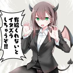This is a pixiv picture whose title is ハロウィンOLちゃん.