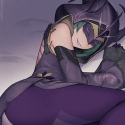 This is a pixiv picture whose title is ファデュイ・雷蛍術師.