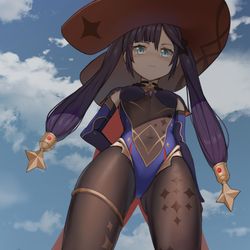 This is a pixiv picture whose title is mona❤.
