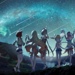 This is a pixiv picture whose title is 向星空许愿.