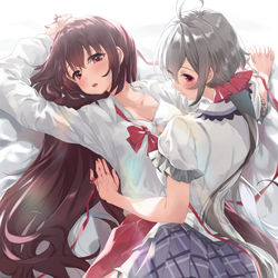 This is a pixiv picture whose title is 百合.
