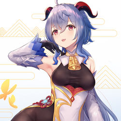This is a pixiv picture whose title is 甘雨.