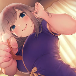 This is a pixiv picture whose title is 極上の耳かきで癒やしてくれるお姉さん.