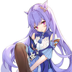 This is a pixiv picture whose title is 刻晴.