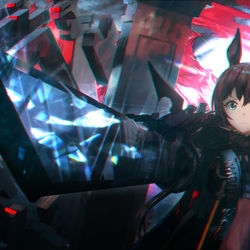 This is a pixiv picture whose title is 近卫Amiya.