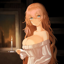 This is a pixiv picture whose title is 🕯️.