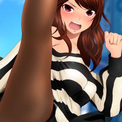 This is a pixiv picture whose title is 過去作紹介 黒タイツの季節+冬の生足。.