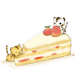 This is a pixiv picture whose title is ショートケーキ.