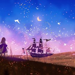 This is a pixiv picture whose title is once upon a time.