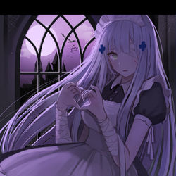 This is a pixiv picture whose title is HK416.