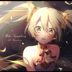 This is a pixiv picture whose title is 初音ミクシンフォニー5th.
