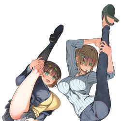 This is a pixiv picture whose title is たわわI字バランス.