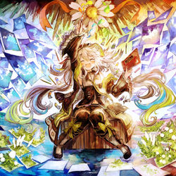 This is a pixiv picture whose title is 白紙の世界は輝いて.