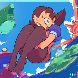 This is a pixiv picture whose title is トロン・ボーン (Tron Bonne).