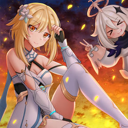 This is a pixiv picture whose title is LxP.