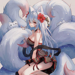This is a pixiv picture whose title is もふ.