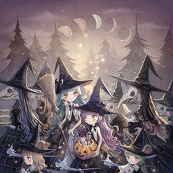 This is a pixiv picture whose title is 漂泊の魔女.