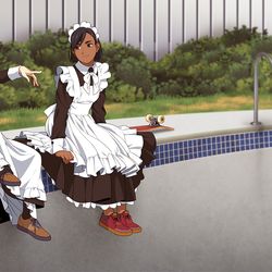 This is a pixiv picture whose title is プール.