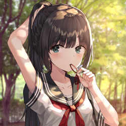This is a pixiv picture whose title is 帰り道.