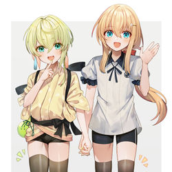 This is a pixiv picture whose title is ニーハイサイハイ.