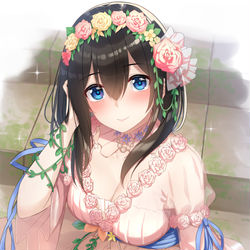 This is a pixiv picture whose title is 美粧な文香.