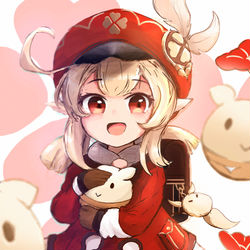 This is a pixiv picture whose title is Klee Genshin Impact.